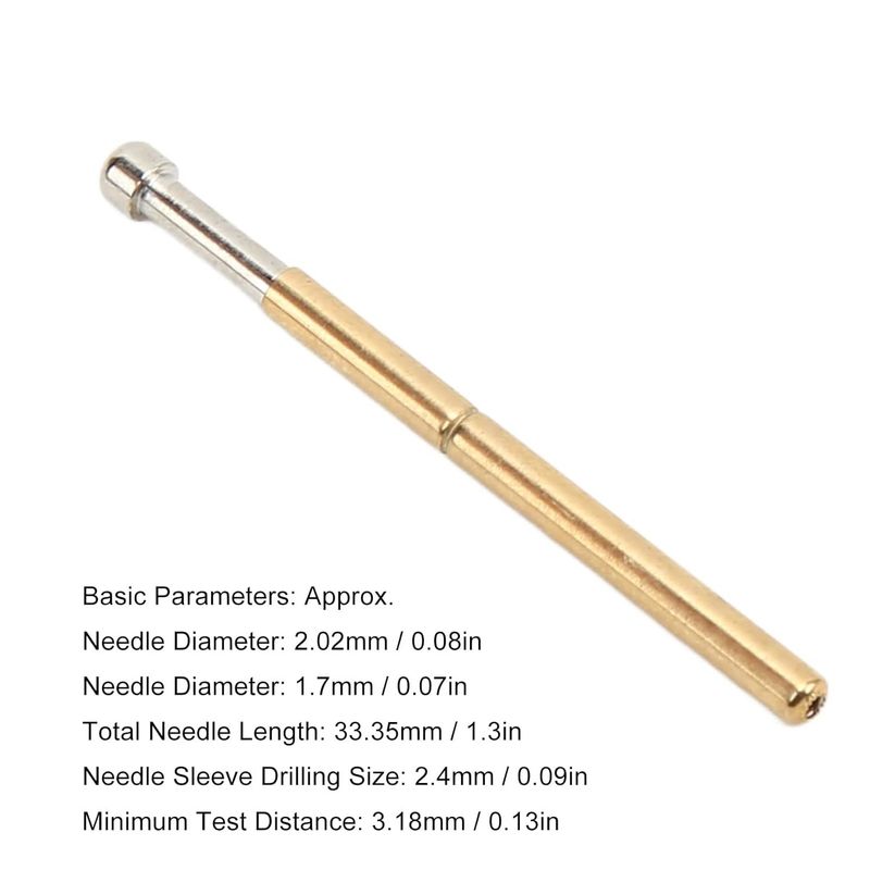 โรงงานผลิตโพรบสำหรับทดสอบสปริง หัวกลมใหญ่ ขนาด 2 มม. เครื่องมือทดสอบสำหรับทดสอบ PCB