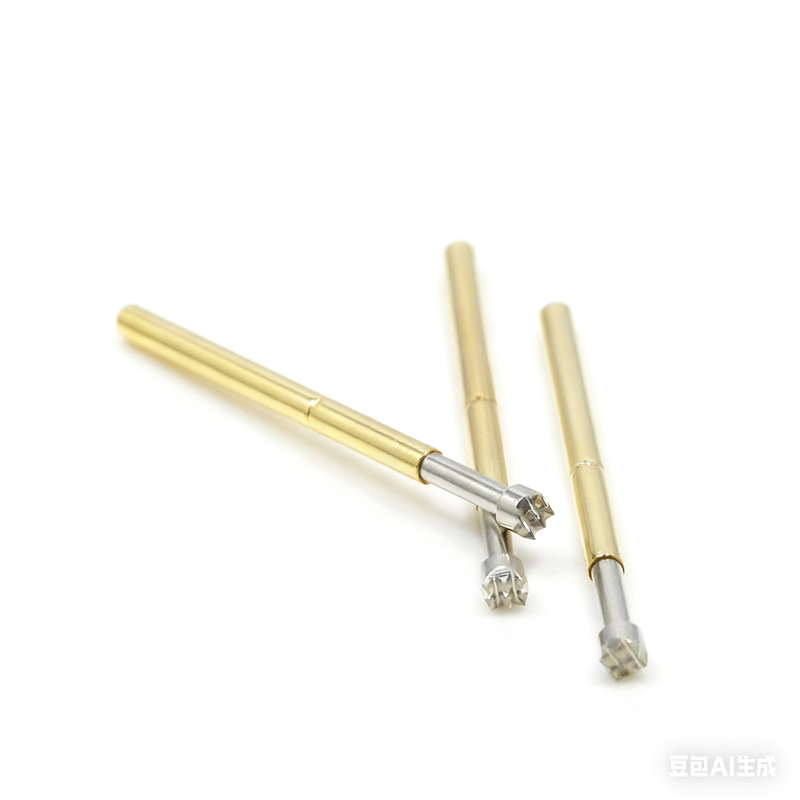 Customized Gold Plated Spring Test Probe with 1.90mm Pitch and 1.35mm/1.40mm Mounting Hole for PCB ICT Testing
