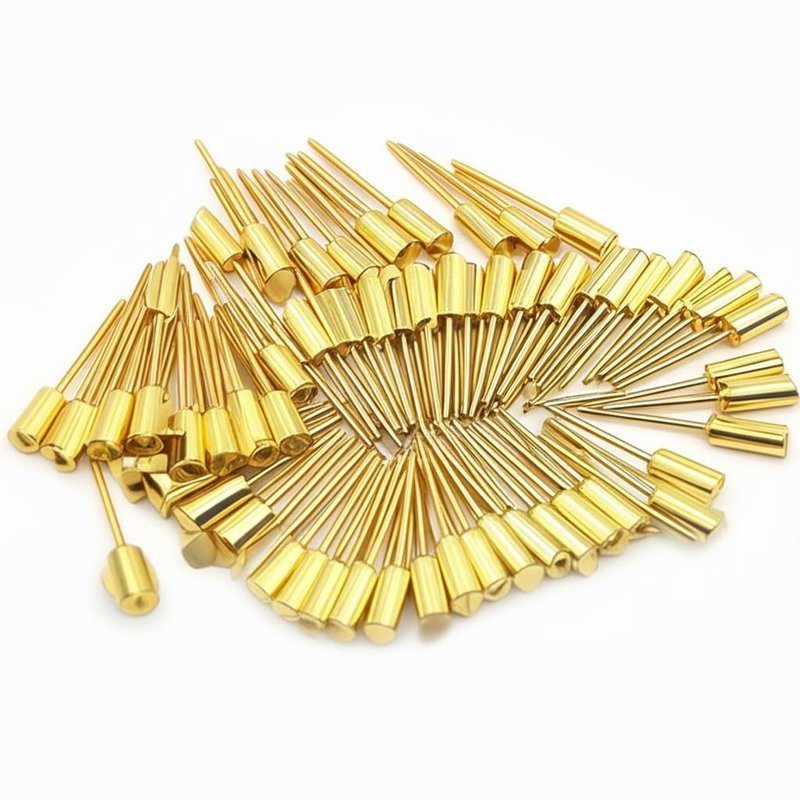 Customized 1.0mm Pitch 0.75mm Mounting Hole 2.0mm Full Travel Spring Test Probe for PCB & ICT Testing