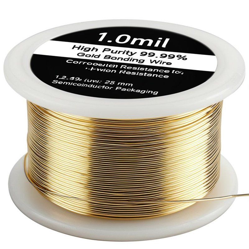10.0มิล ความบริสุทธิ์สูง 99.99% สายผูกทองที่มีความทนทานต่อการกัดกร่อนสําหรับบรรจุครึ่งตัวนํา