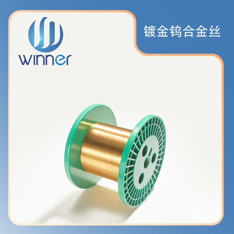 Super Fine 0.003mm Gold Plated Tungsten Wire For Semiconductor Micro Interconnection