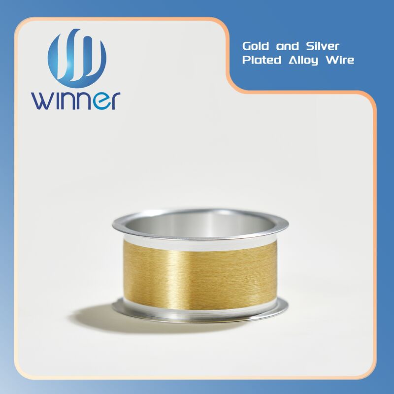 เครื่องตรวจจับ RF Semiconductor Super Fine Gold Plated Ag Wire ความต้านทานต่อการสัมผัสต่ํา
